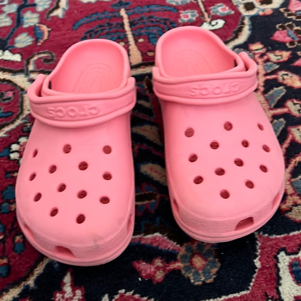 Pink Crocs